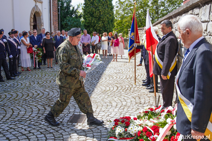 Odsłonięcie tablicy w Krośnie