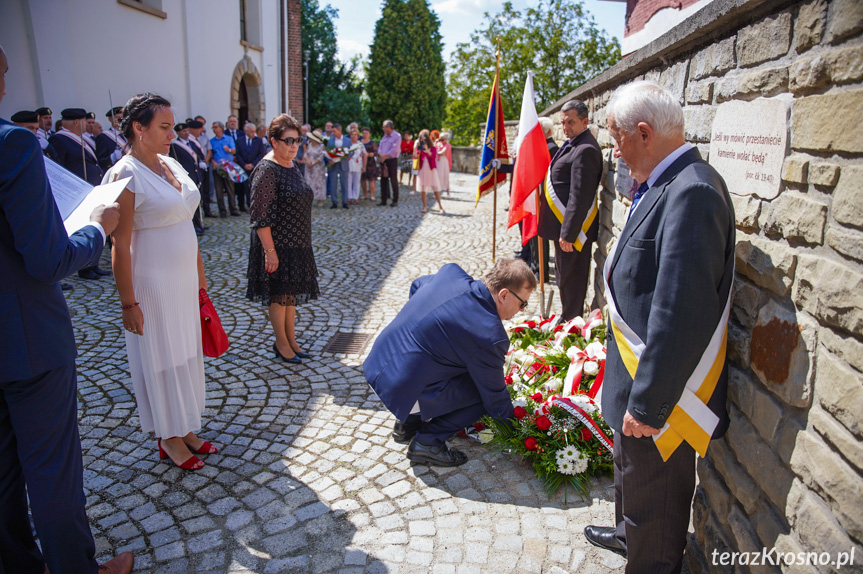 Odsłonięcie tablicy w Krośnie