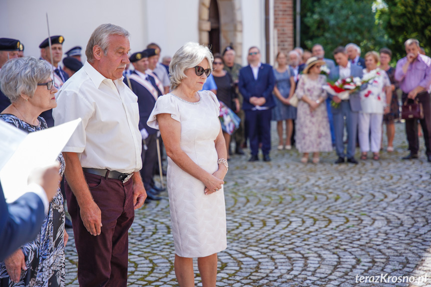 Odsłonięcie tablicy w Krośnie