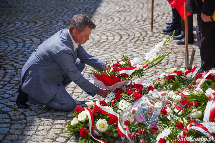 Odsłonięcie tablicy w Krośnie