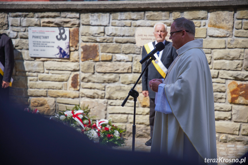 Odsłonięcie tablicy w Krośnie