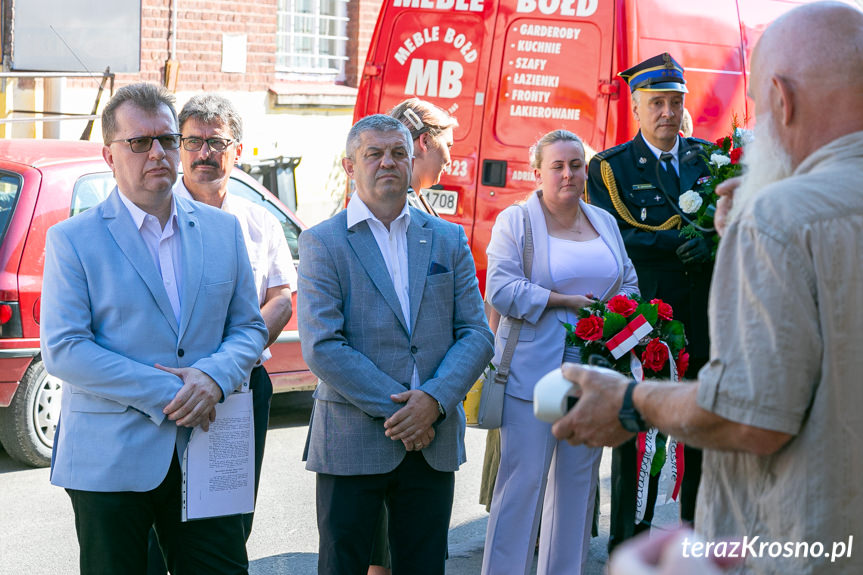 Odsłonięcie tablicy w Krośnie