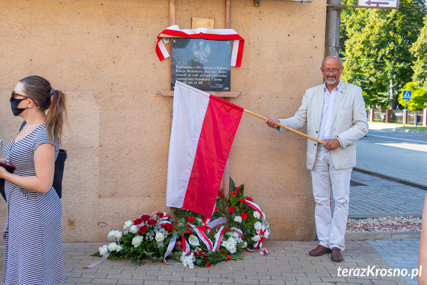 Odsłonięcie tablicy w Krośnie