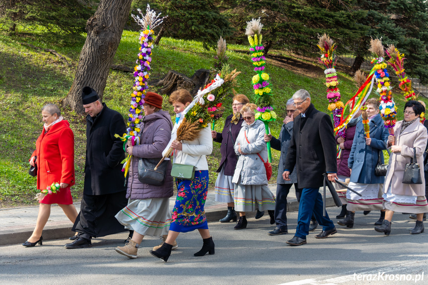 Parada palm wielkanocnych w Rymanowie