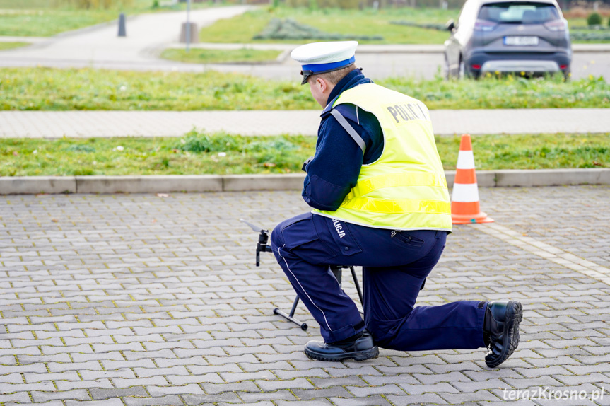 Policyjny dron nad Krosnem