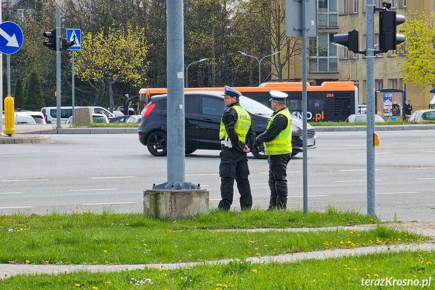 Policyjny dron nad krośnieńskimi ulicami