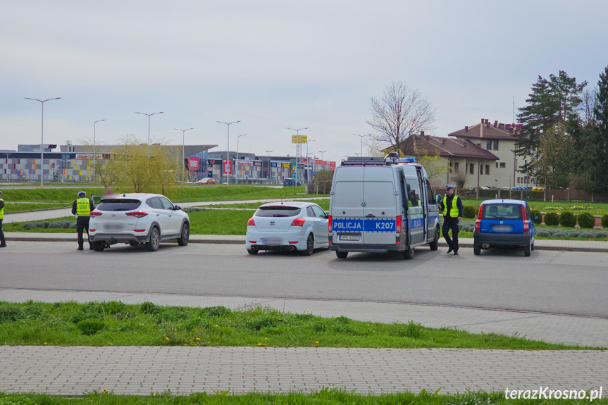 Policyjny dron nad krośnieńskimi ulicami