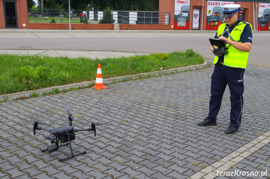 Policyjny dron w Krośnie