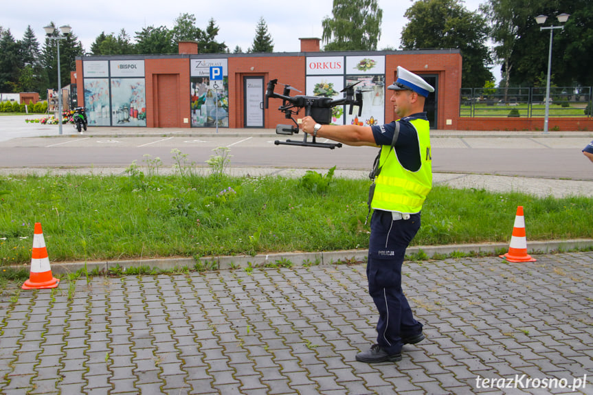 Policyjny dron w Krośnie