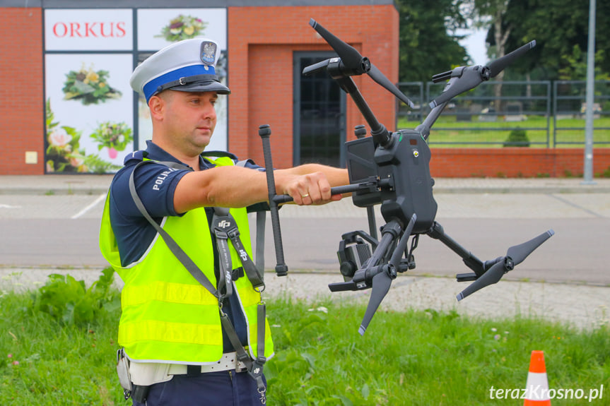 Policyjny dron w Krośnie