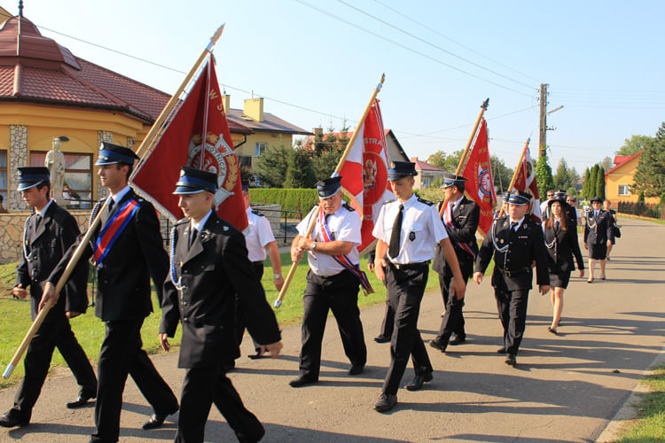 Poświęcenie figury św. Floriana w Niżnej Łące