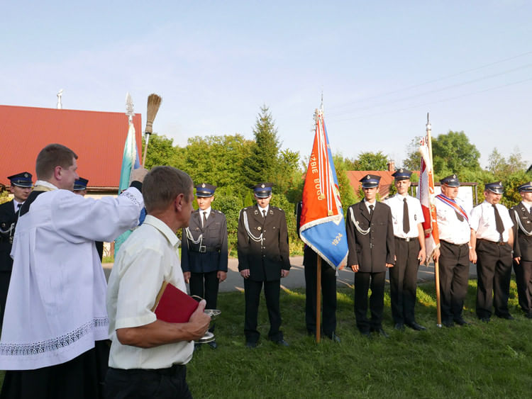 Poświęcenie figury św. Floriana w Niżnej Łące