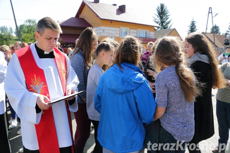 Poświęcenie kapliczki we Wróbliku Królewskim