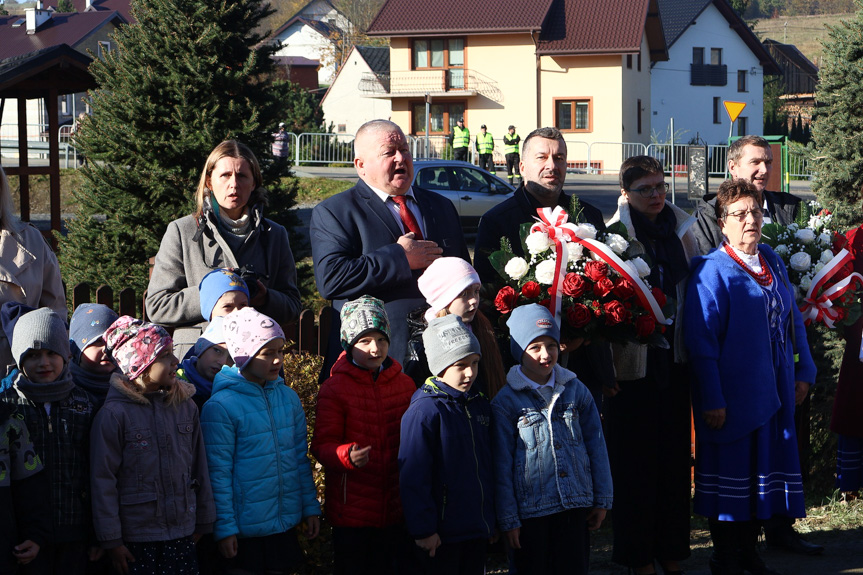 Poświęcenie odrestaurowanego pomnika w Króliku Polskim