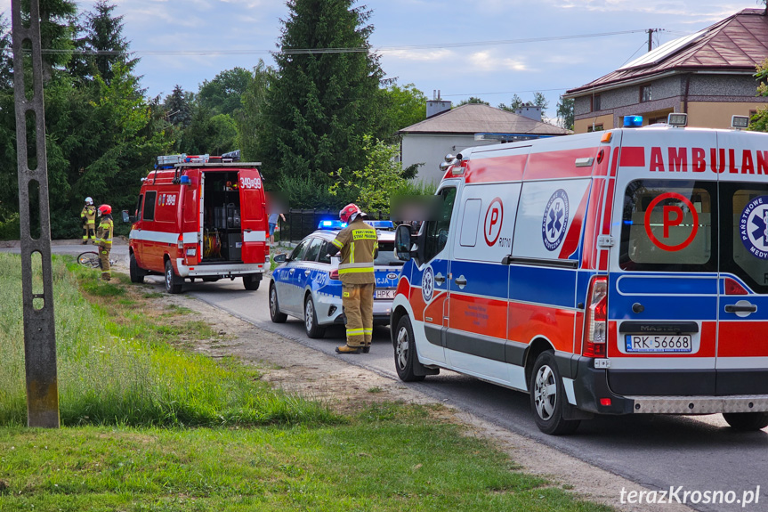 Potrącenie dziecka przez samochód w Przybówce