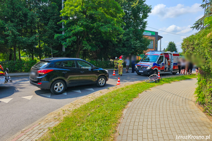 Potrącenie rowerzystki w Jedliczu