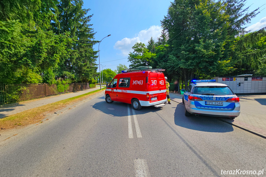 Potrącenie rowerzystki w Jedliczu