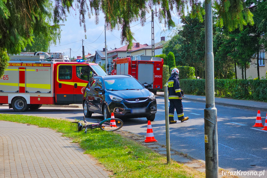 Potrącenie rowerzystki w Jedliczu