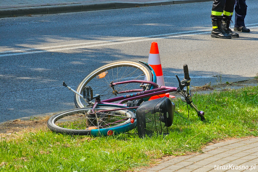 Potrącenie rowerzystki w Jedliczu