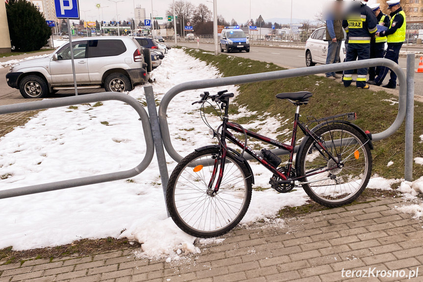 Potrącenie rowerzysty w Krośnie