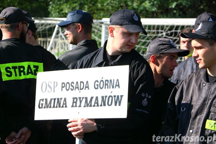 Powiatowe zawody sportowo - pożarnicze w Rymanowie