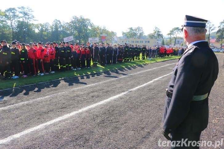 Powiatowe zawody sportowo - pożarnicze w Rymanowie