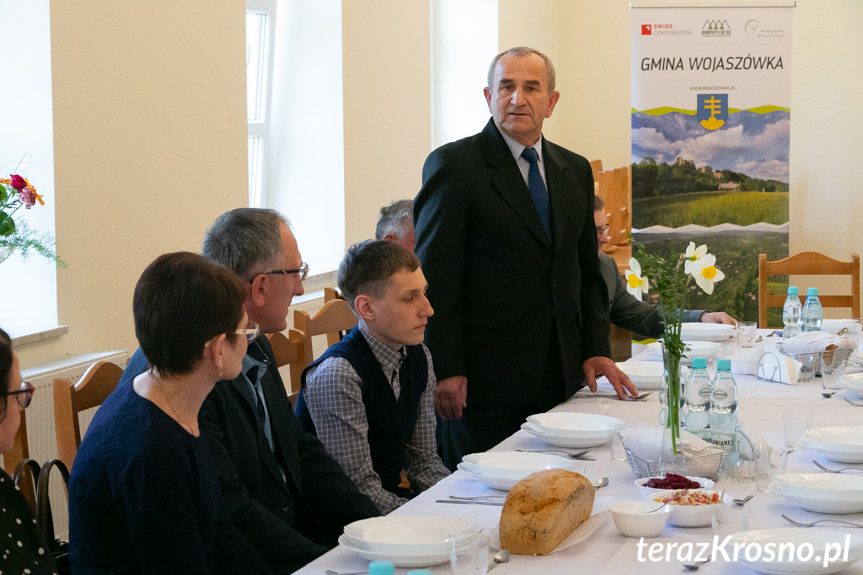 Powitanie rodziny z Kazachstanu w gminie Wojaszówka