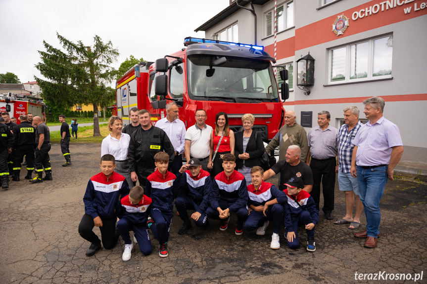 Powitanie samochodu OSP Leśniówka