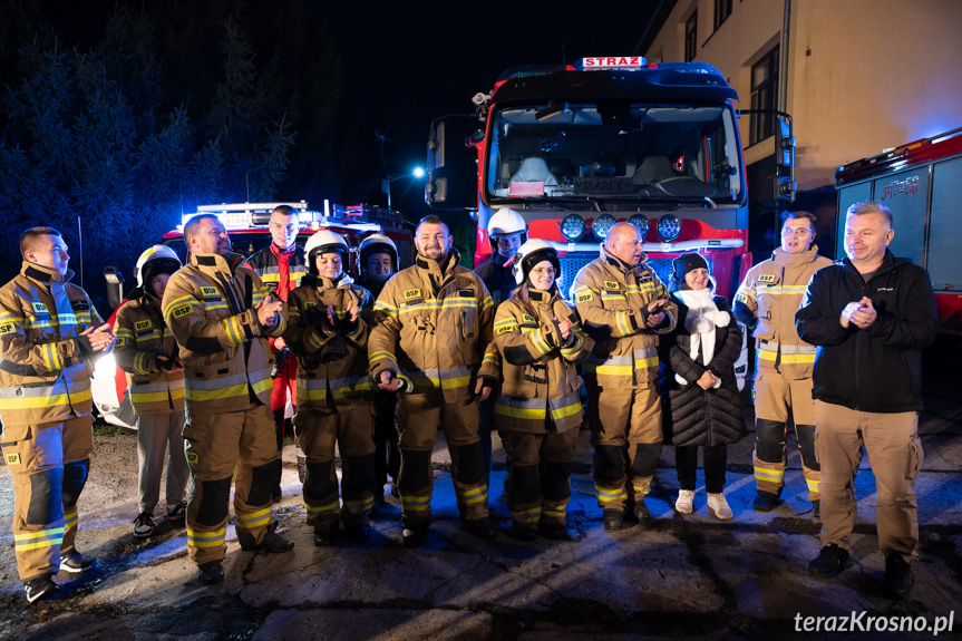 Powitanie samochodu OSP Żarnowiec