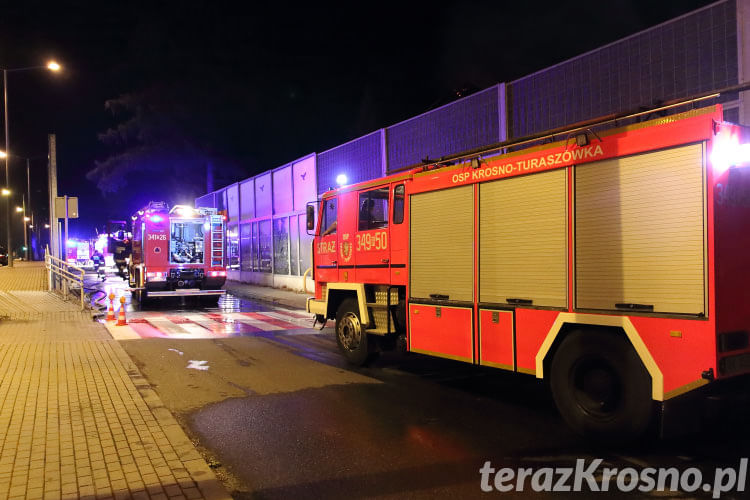 Pożar domu przy ul. Podkarpackiej w Krośnie