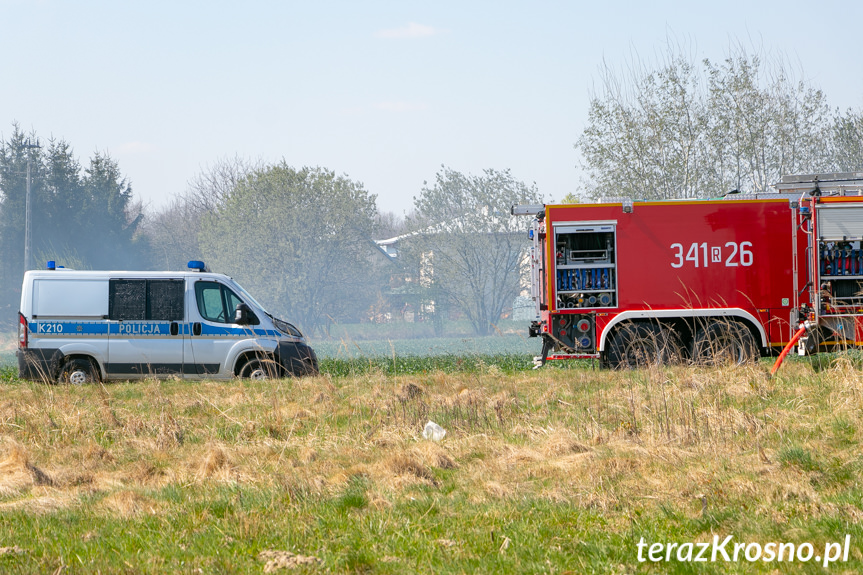 Pożar altany w Pustynach