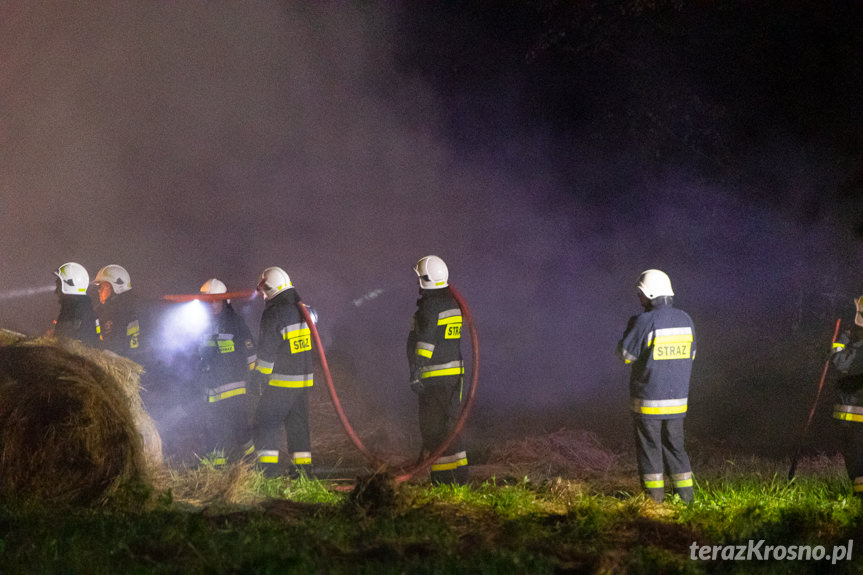 Pożar bel siana w Bratkówce