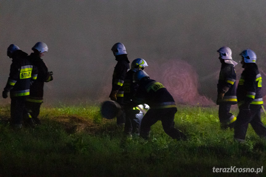 Pożar bel siana w Bratkówce