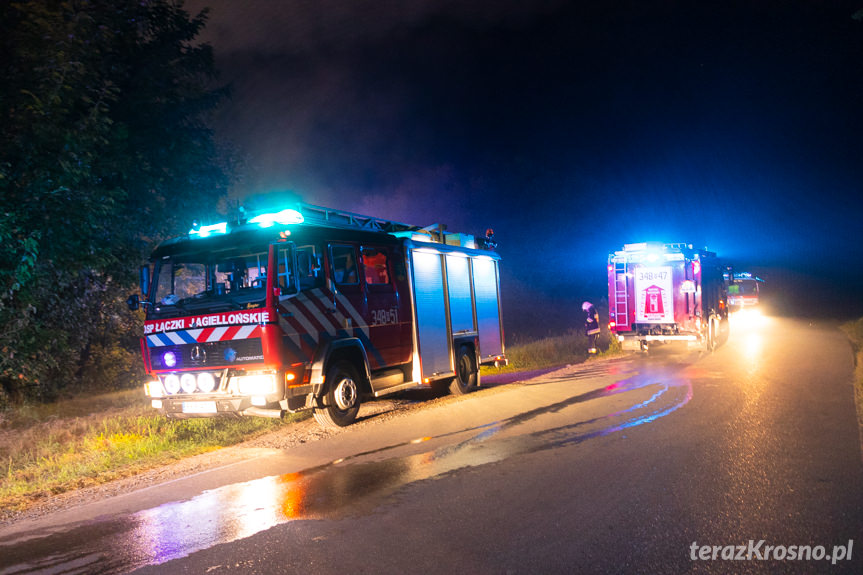 Pożar bel siana w Bratkówce