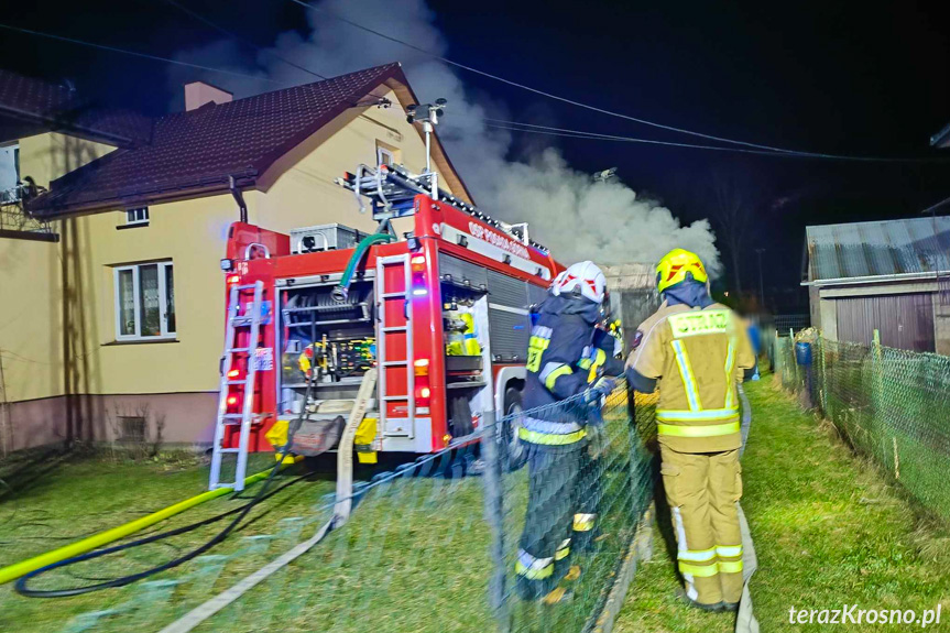 Pożar budynku gospodarczego Posada Górna