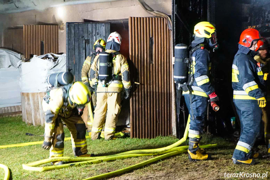 Pożar budynku gospodarczego Posada Górna