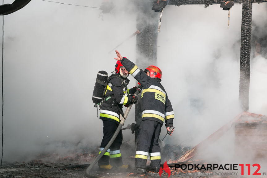 Pożar budynku gospodarczego w Dobieszynie