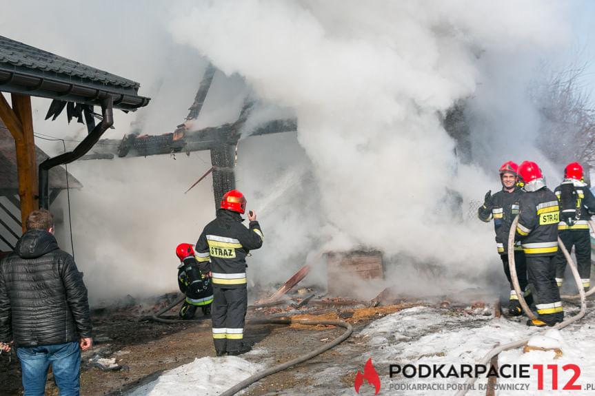 Pożar budynku gospodarczego w Dobieszynie