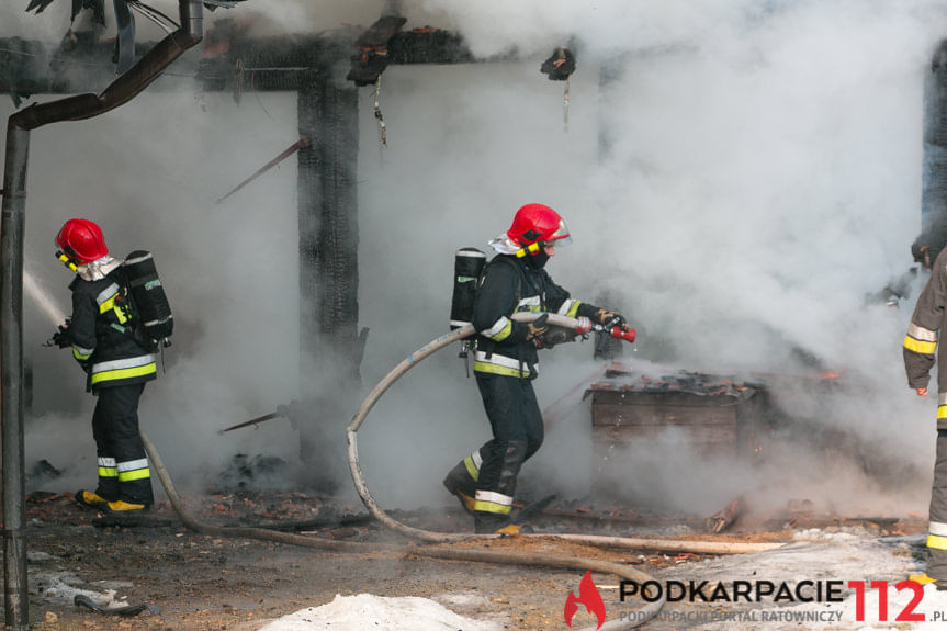 Pożar budynku gospodarczego w Dobieszynie