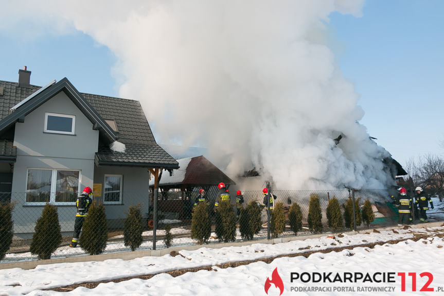 Pożar budynku gospodarczego w Dobieszynie