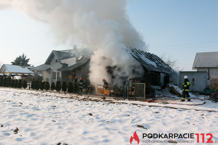 Pożar budynku gospodarczego w Dobieszynie