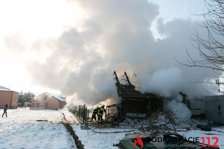 Pożar budynku gospodarczego w Dobieszynie