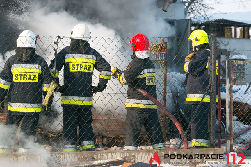 Pożar budynku gospodarczego w Dobieszynie