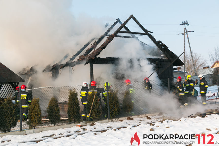 Pożar budynku gospodarczego w Dobieszynie