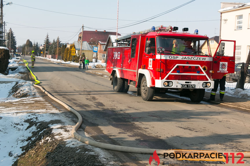 Pożar budynku gospodarczego w Dobieszynie