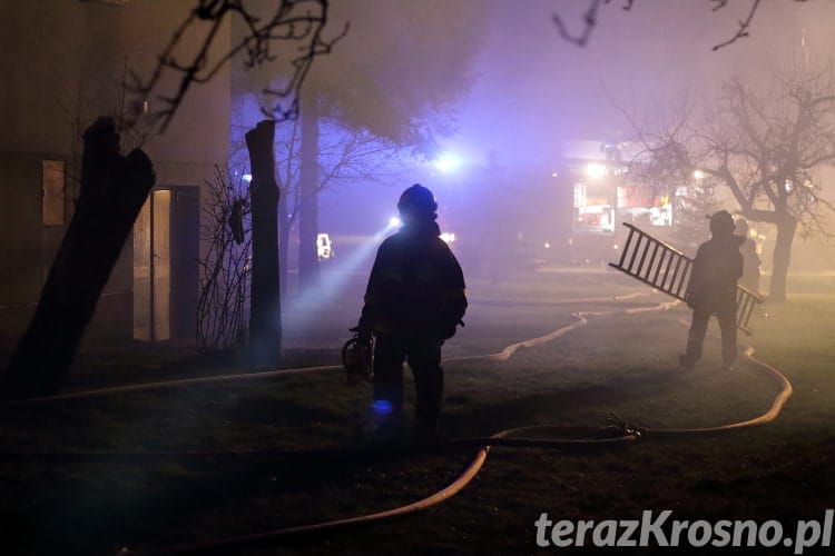 Pożar budynku gospodarczego we Wrocance