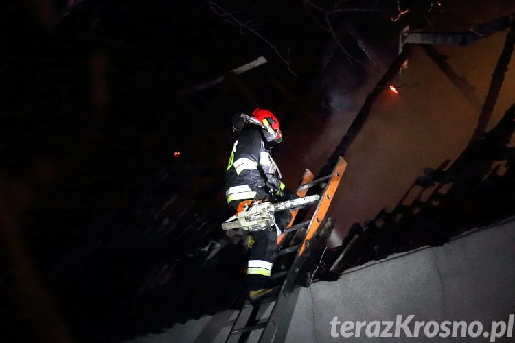 Pożar budynku gospodarczego we Wrocance