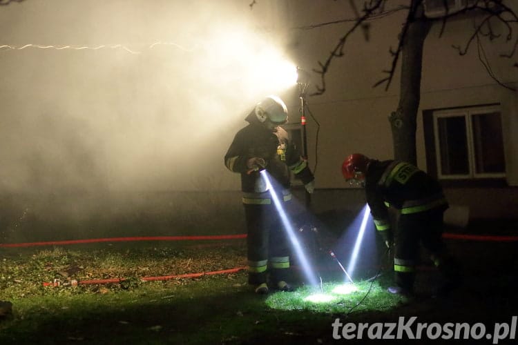 Pożar budynku gospodarczego we Wrocance