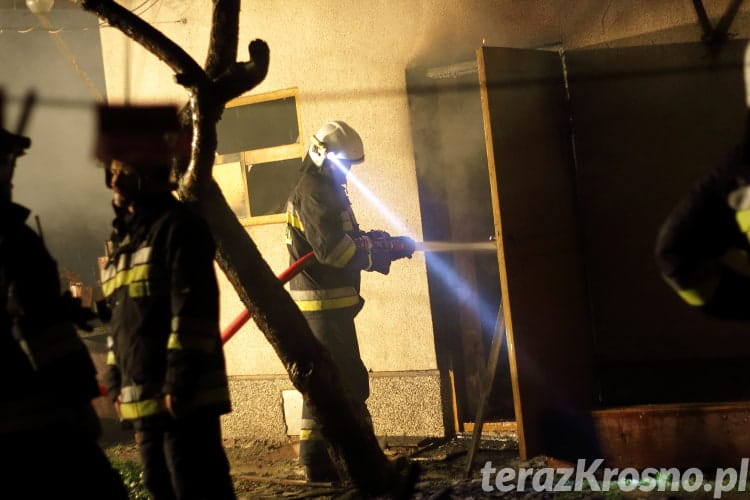 Pożar budynku gospodarczego we Wrocance