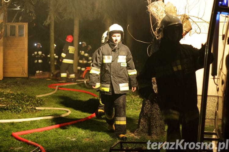 Pożar budynku gospodarczego we Wrocance